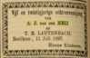 "Familiebericht". "Leeuwarder courant". Leeuwarden, 09-07-1897